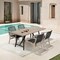 Armen Living Koala and Brighton 5 Piece Outdoor Patio Dining Set in Light Eucalyptus Wood and Charcoal Rope 840254333703 - alternate 8